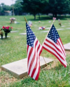 Flags at Grave